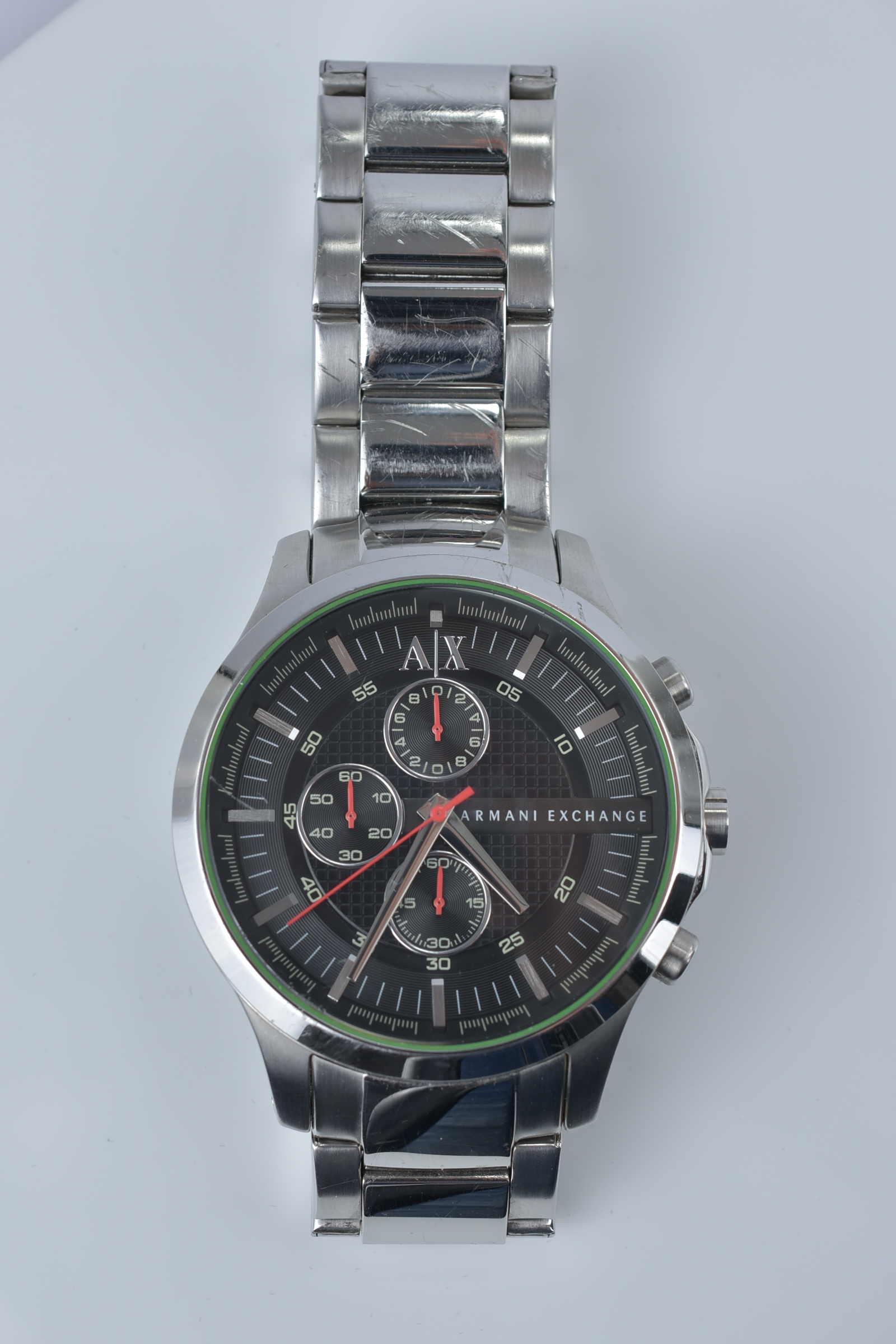 Armani Exchange chronograph stainless steel gentleman's watch. Ref. AX2163, quartz, 46mm.