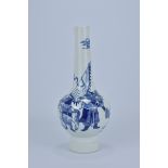 A 19th Century Blue and White porcelain Bottle Vase. Four character mark to base. 30.7cm tall