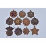 Ten various Chinese copper Communist Medals.