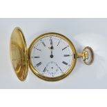 A Chinese stamped 18K gold Pocket Watch. (Missing minute hand) 4.5cm diameter