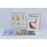 Reference Books on Design. 'A History of Heals', '1000 Chairs' and three other books on 20th century