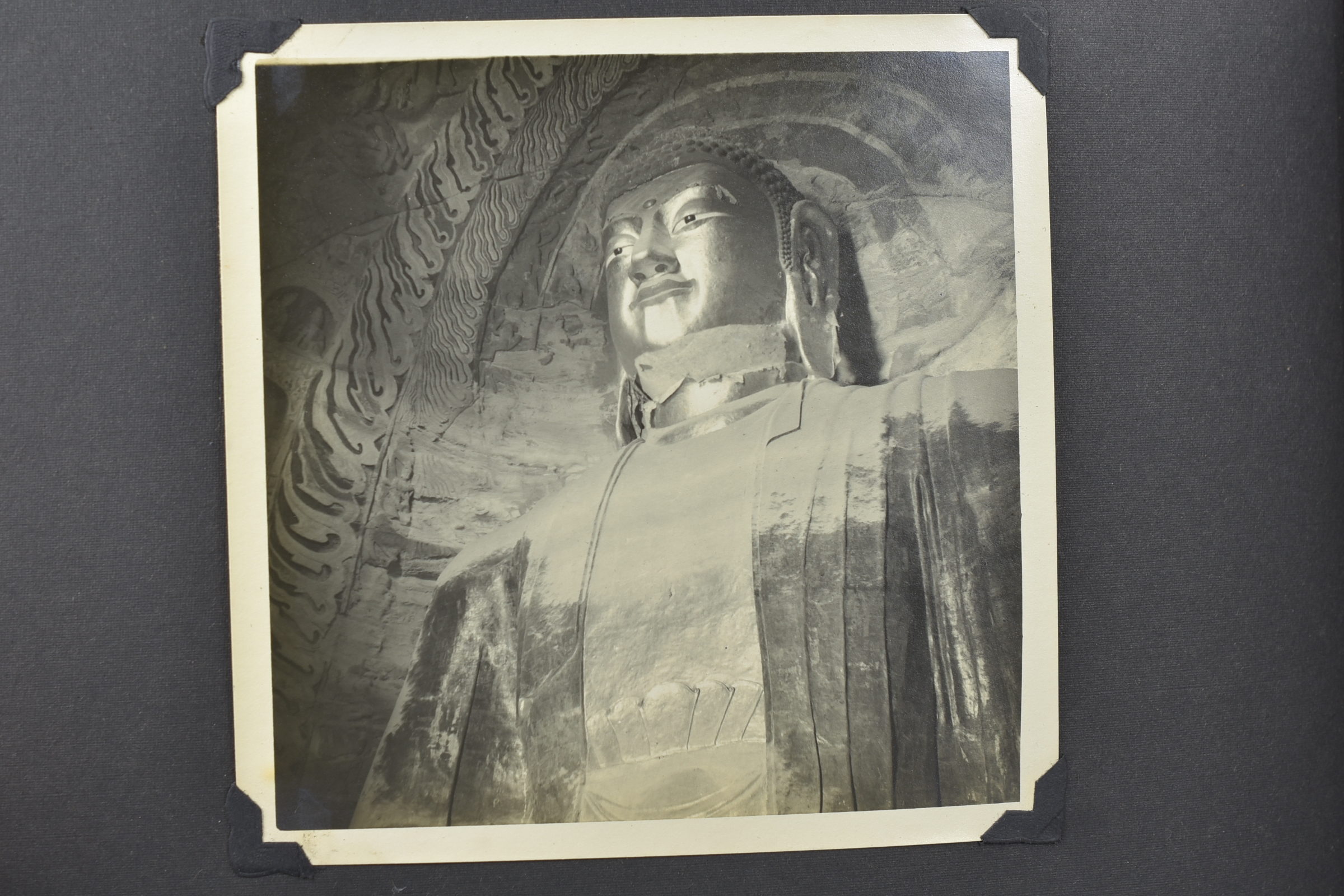 An album of eleven black and white photos of China together with a hand written letter describing th - Image 6 of 12