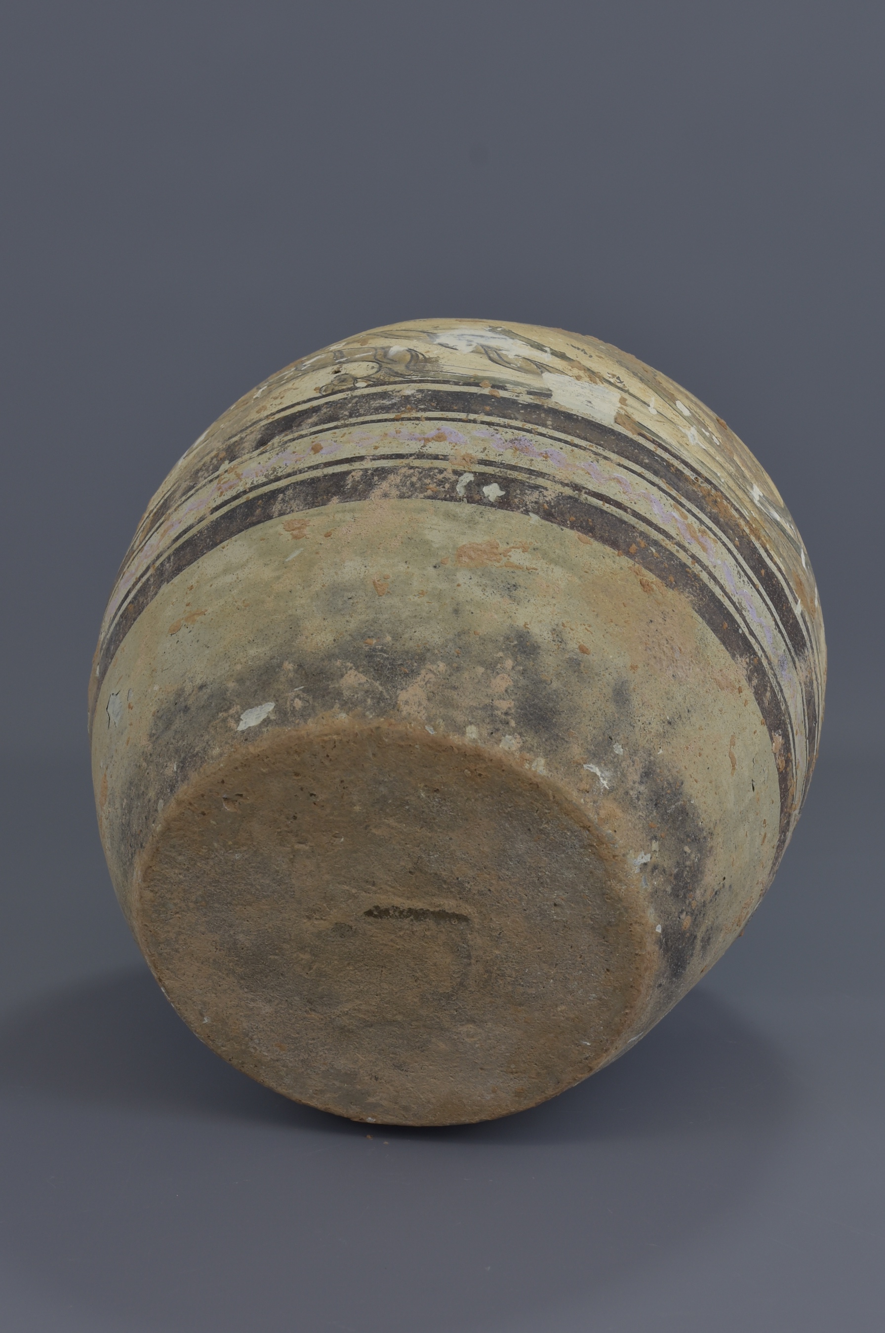 A Chinese Han dynasty painted pottery tiger jar . 26cm height - Image 6 of 6