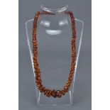 Baltic Clear Amber Bead Necklace containing 86 Graduating Beads, approx. 28 grams