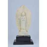 A Wei Dynasty style Chinese Buddha on later stand. 37cm with stand