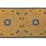 A late 19th century Tibetan prayer rug