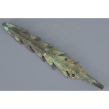 Indian Bronze Spear Head, 23cms long