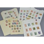 Sixteen Stamp Album Sheets, some full and some partially full, with various Chinese Stamps dating fr