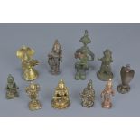 A group of ten various Eastern bronze metal items.5cm – 10cm