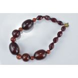 Cherry Amber Style Bead Bracelet