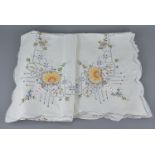 Mid 20th century Tablecloth embroidered
