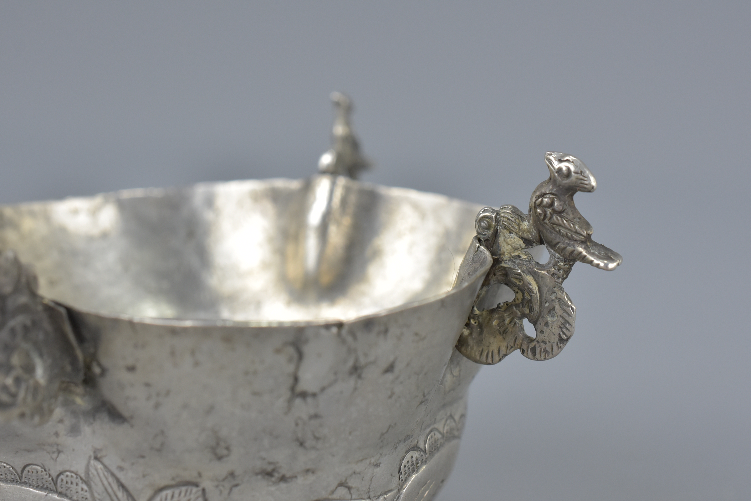 Mid 19th century Bolivian or North Peruvian Silver vessel - Image 3 of 5