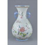 A large Chinese 19th century porcelain vase