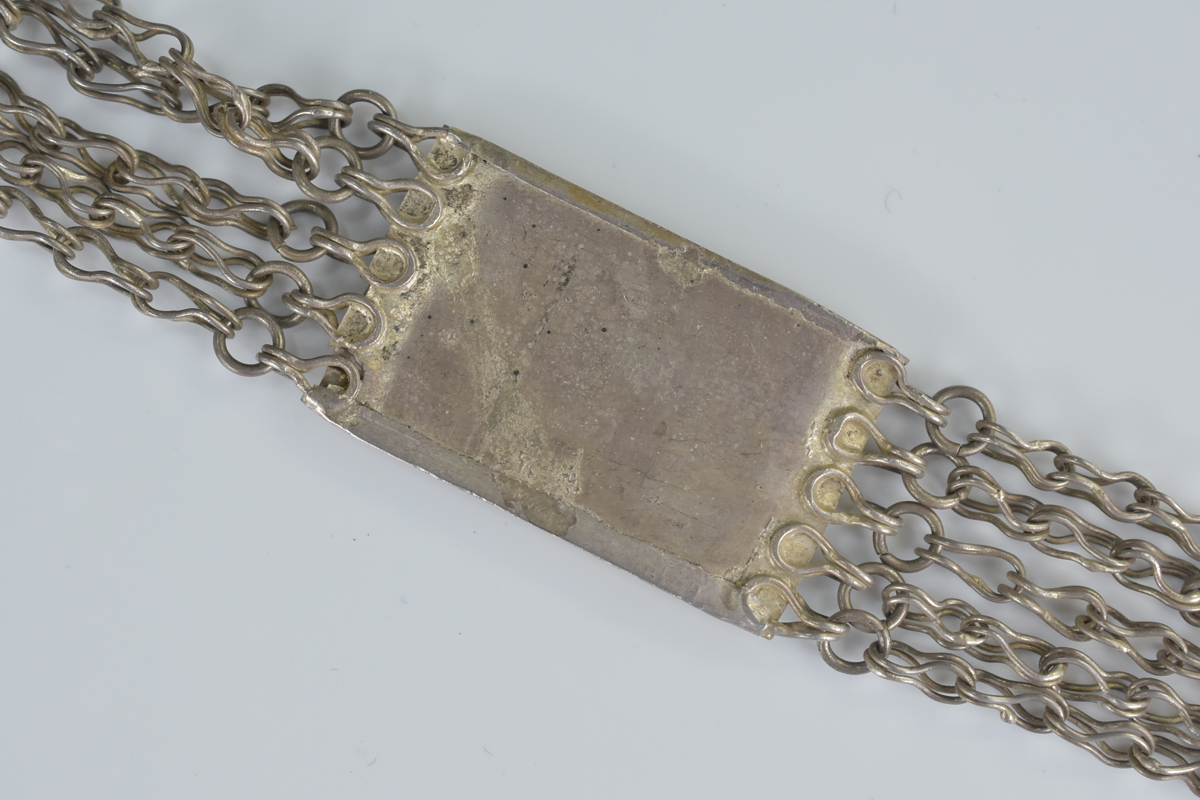 Middle Eastern White and Gilt Metal Belt - Image 4 of 5