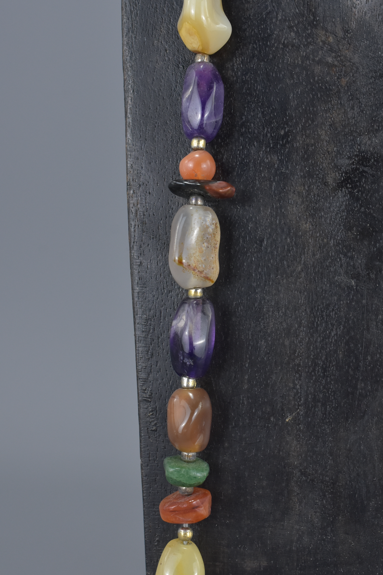 Natural Polished Stone Necklace - Image 4 of 6