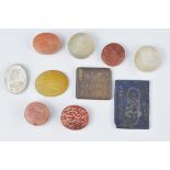 Ten Carnelian and other Agate and Stone seals