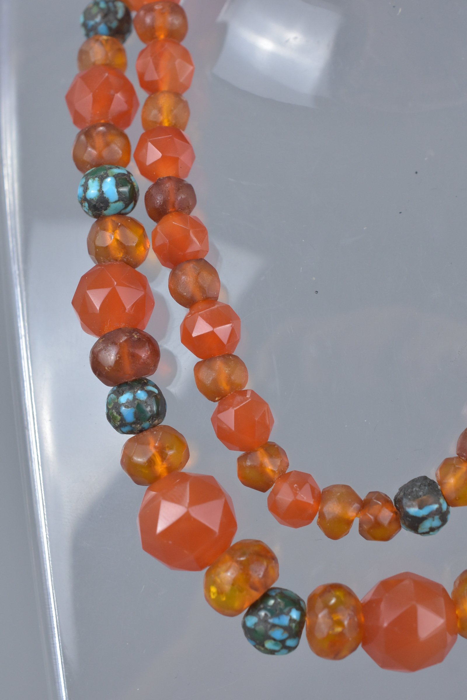 String of Faceted Carnelian Beads - Image 3 of 3