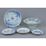 Five Chinese porcelain items