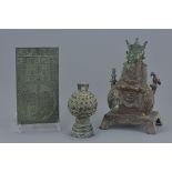Three Items of South East Asian Bronze
