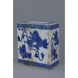Japanese Porcelain Blue and White Traveling Pillow