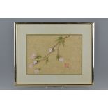 Chinese Watercolour titled ' Spring Blossom ' signed