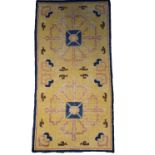 A late 19th century Tibetan prayer rug