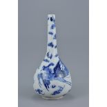 A 19th century Chinese porcelain bottle vase