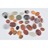 Collection of Carnelian and other Tabular and Convex Intaglio Carved Seals