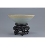 A Chinese Song dynasty Yingqing bowl and stand