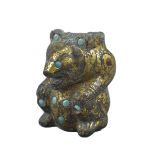 Bronze Chinese Han Dynasty Support Bear