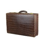 Early 20th century Crocodile Skin Vanity Case