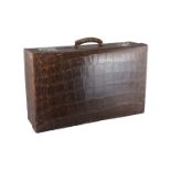 Early 20th century Crocodile Skin Suitcase