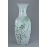 A large 19th century Chinese porcelain vase