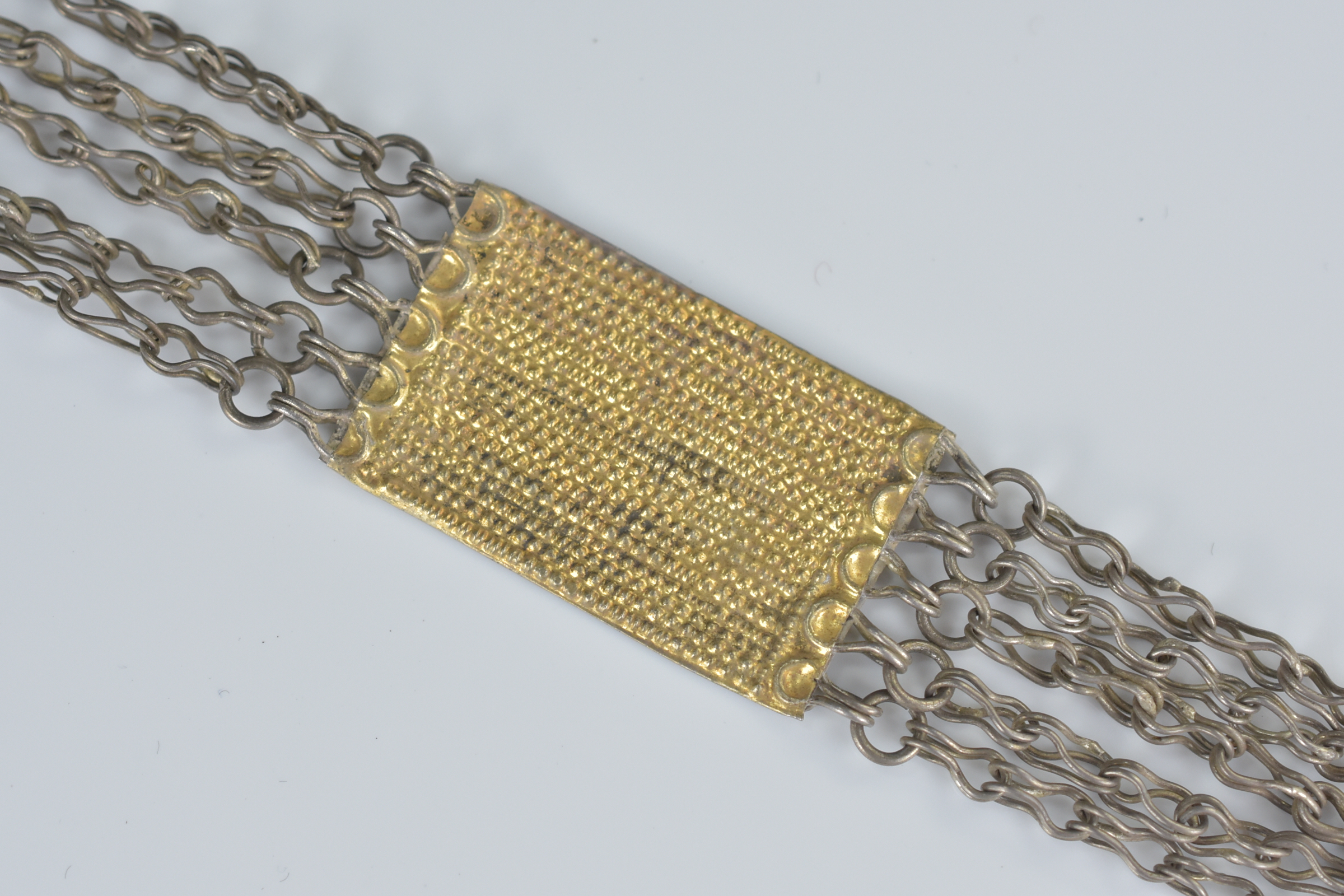 Middle Eastern White and Gilt Metal Belt - Image 3 of 5