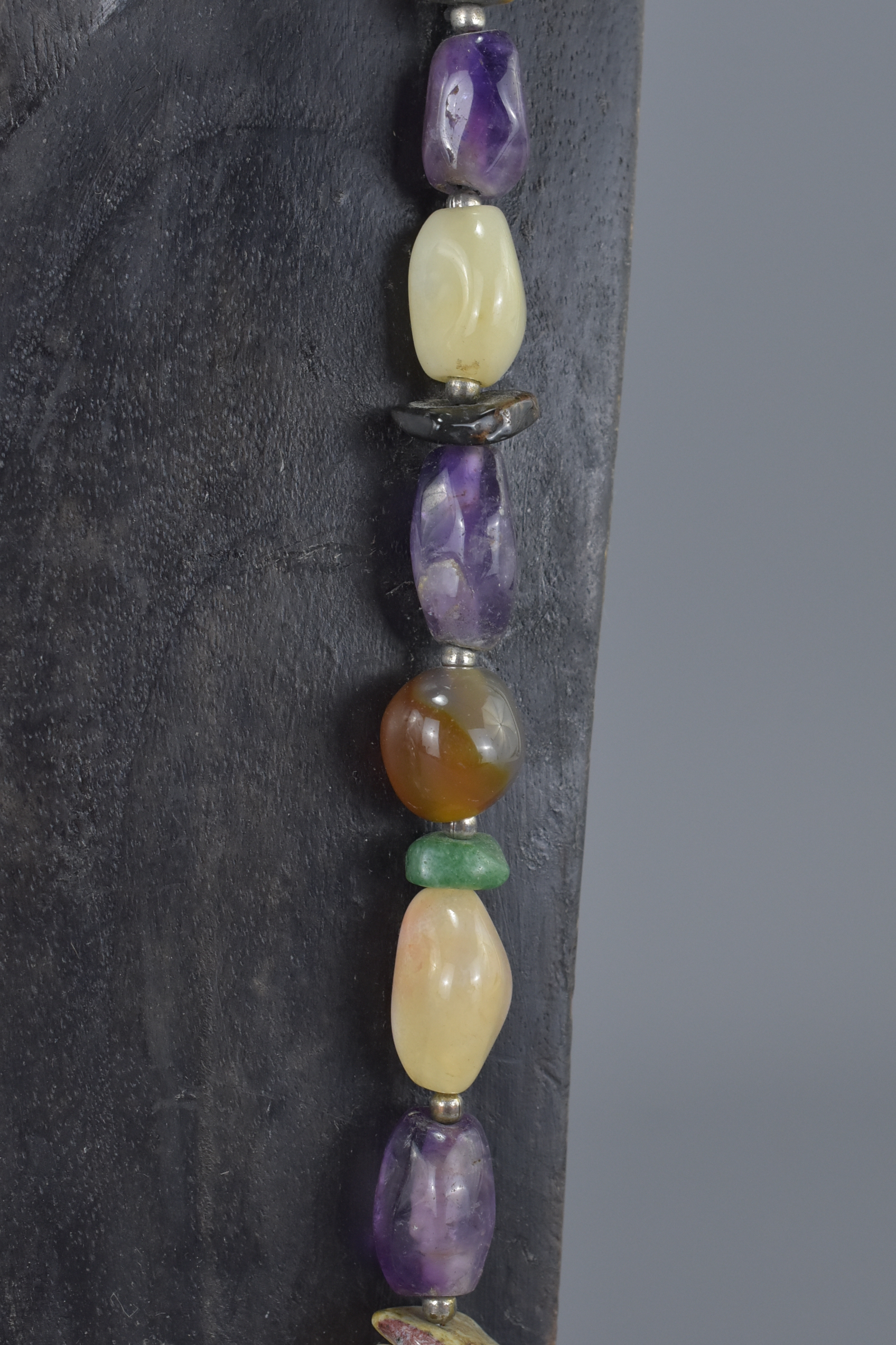 Natural Polished Stone Necklace - Image 5 of 6