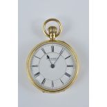 An 18ct gold T R Russell pocket watch