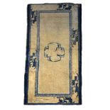 A late 19th century Tibetan meditation rug