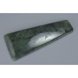 Spinach Jade Axe Head, 19cms long