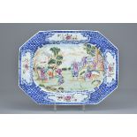 Chinese Porcelain 18th century Famille Rose Meat Plate, 35cms x 26cms