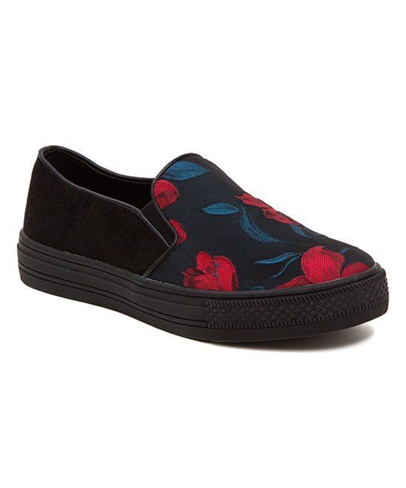 French Blu Black Bloom Sneakers (Uk Size: 5.5/Us Size: 8) (New With Box) [Ref: 50469107- F-002]-Tf