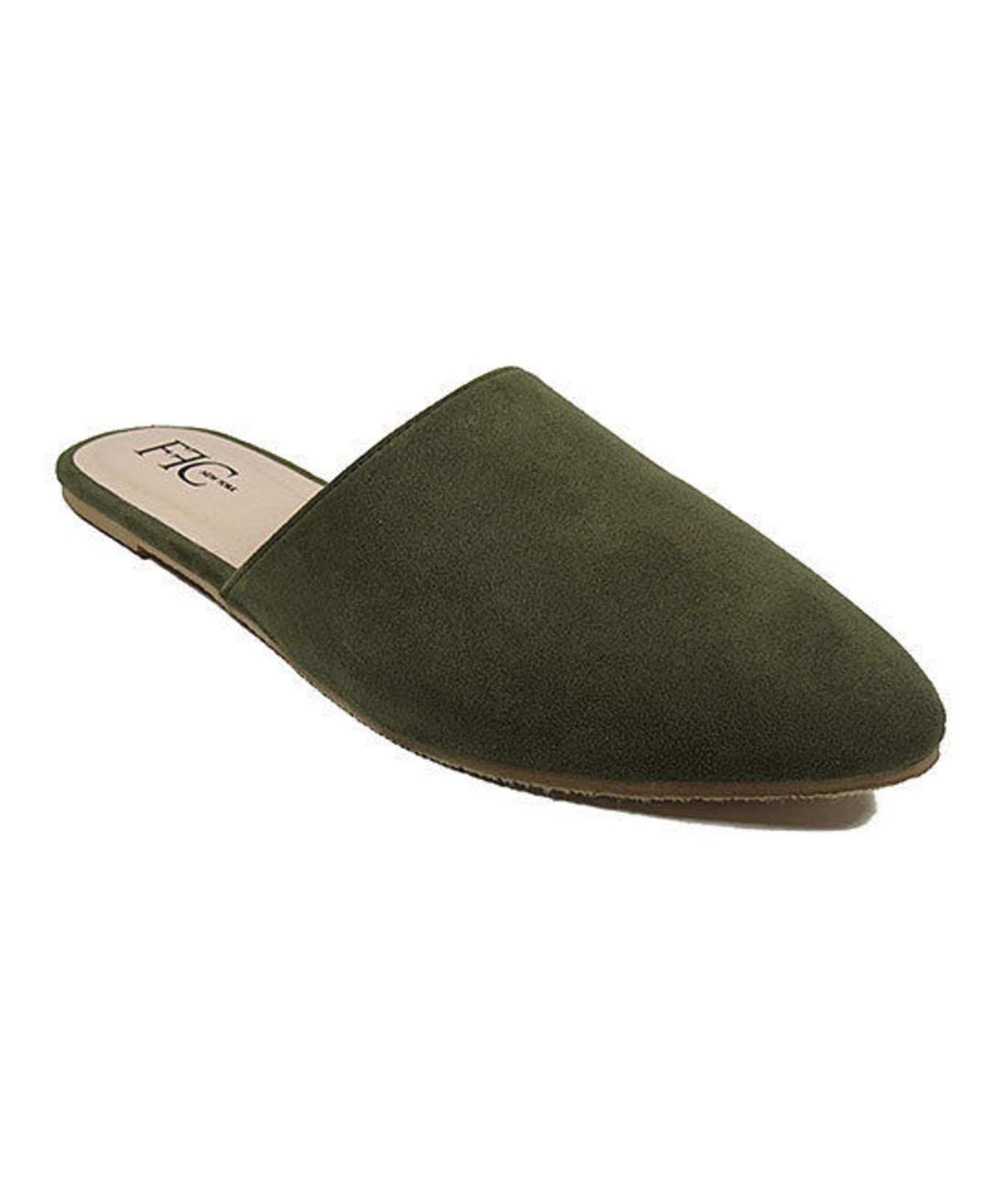 Ffc New York, Green Microsuede Sabrina Mule, Us Size 8/Eu 38 (New With Box) [Ref: 47048739- G-001]- - Image 2 of 3