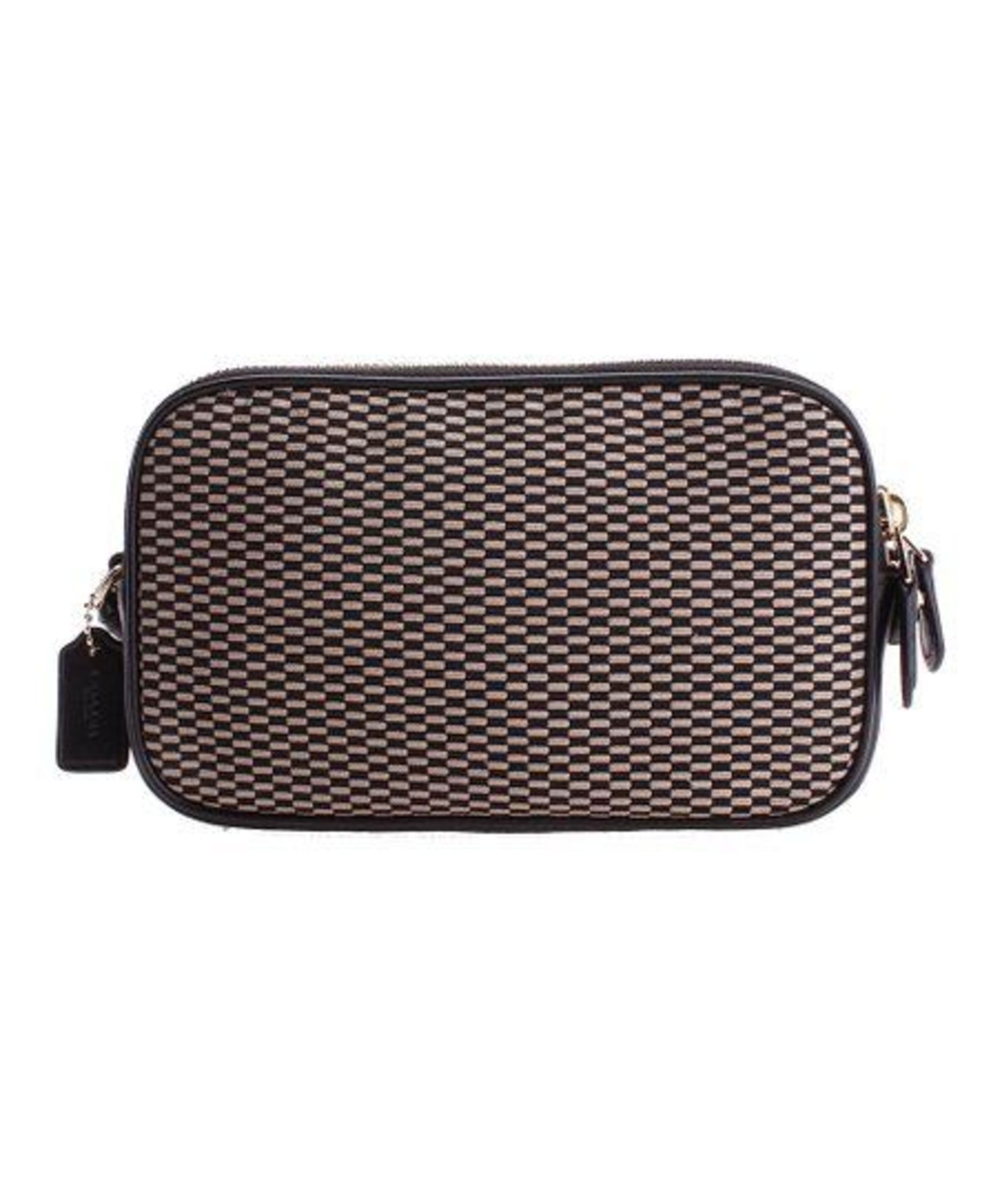 Coach, Milk & Black Woven Leather Crossbody Bag (New With Tags) [Ref: 53354083A/Etf]-Tf - Image 2 of 4
