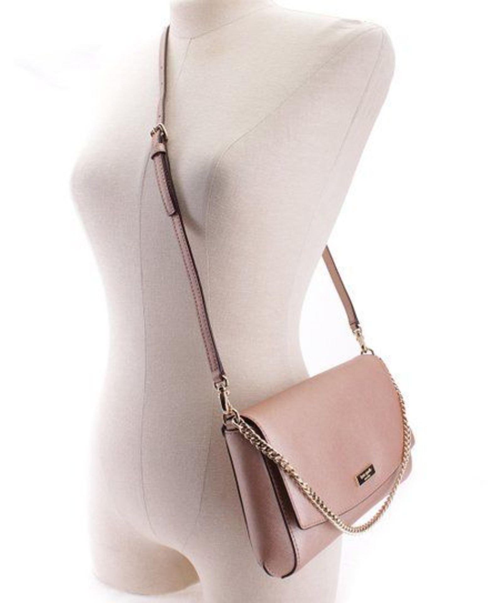 Kate Spade, Rose Gold Greer Laureal Way Leather Crossbody Bag (New With Tags) [Ref: - Image 4 of 4