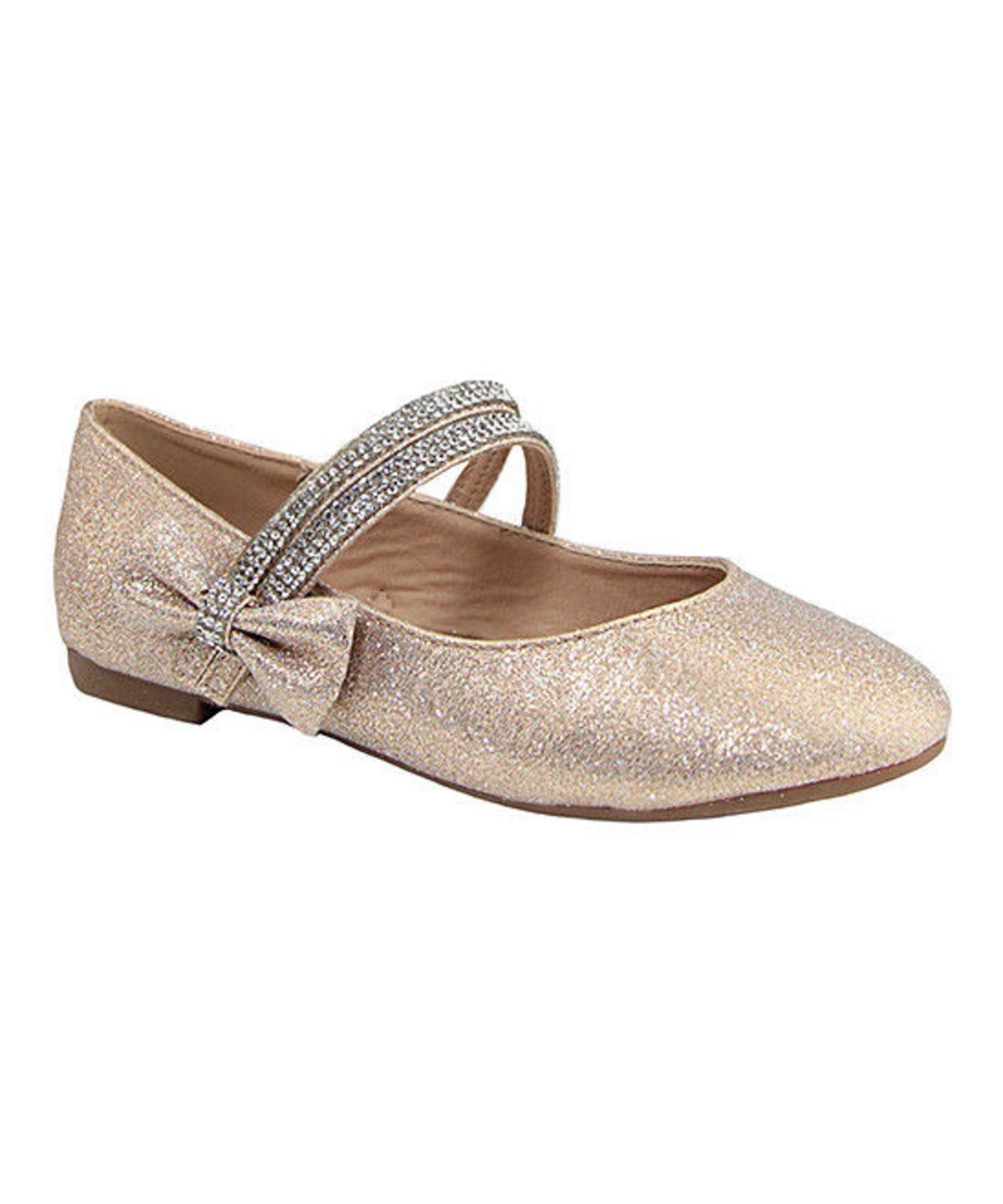 Bella Marie Champagne Bow Daze Flat (Uk Size:11/Us Size:12) (New With Box) [Ref: 44542335-M-004]