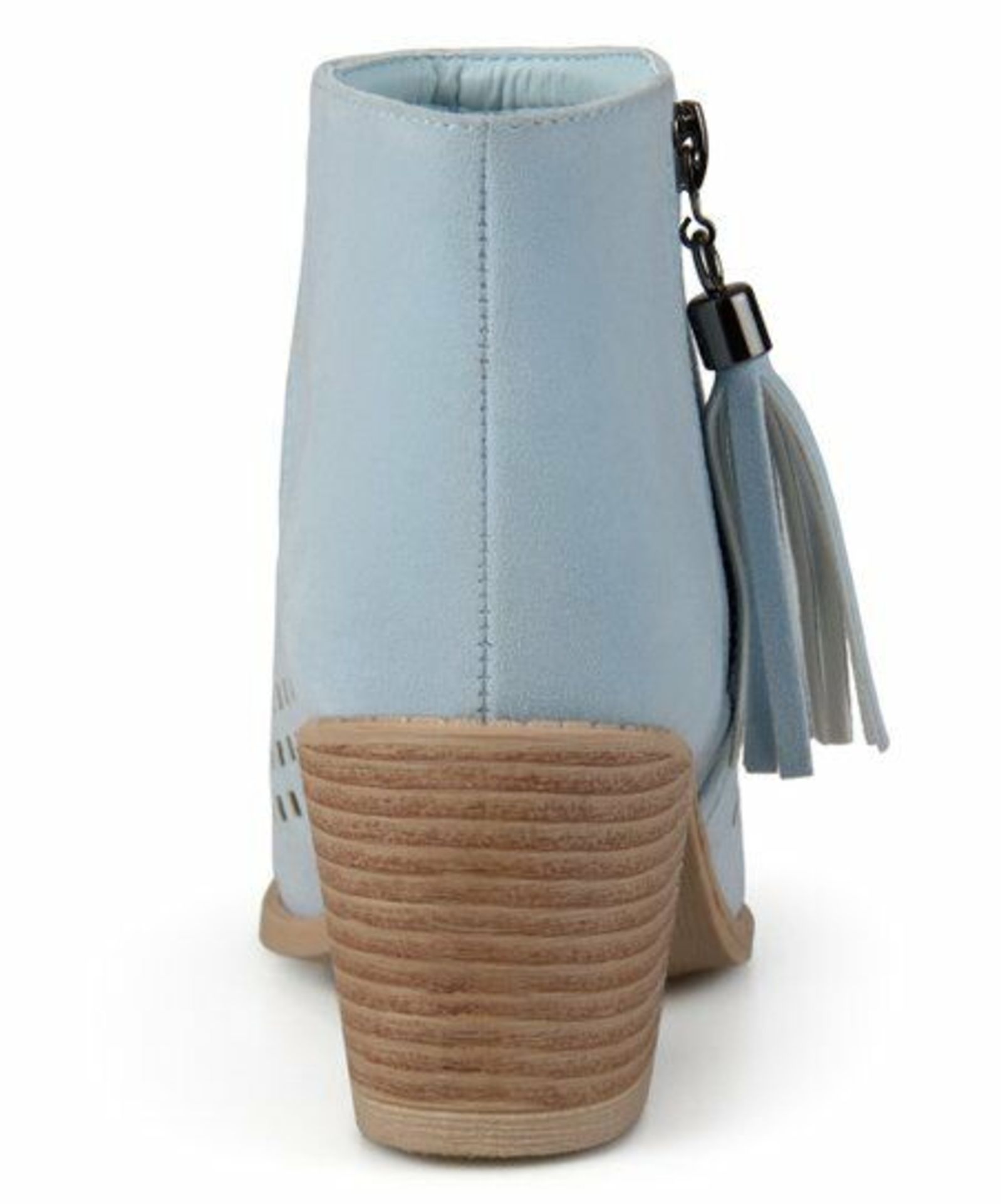 Brinley Co. Blue Perforated Perla Bootie (Uk Size:3/Us Size:5.5) (New With Box) [Ref: 47355354-C- - Image 5 of 5