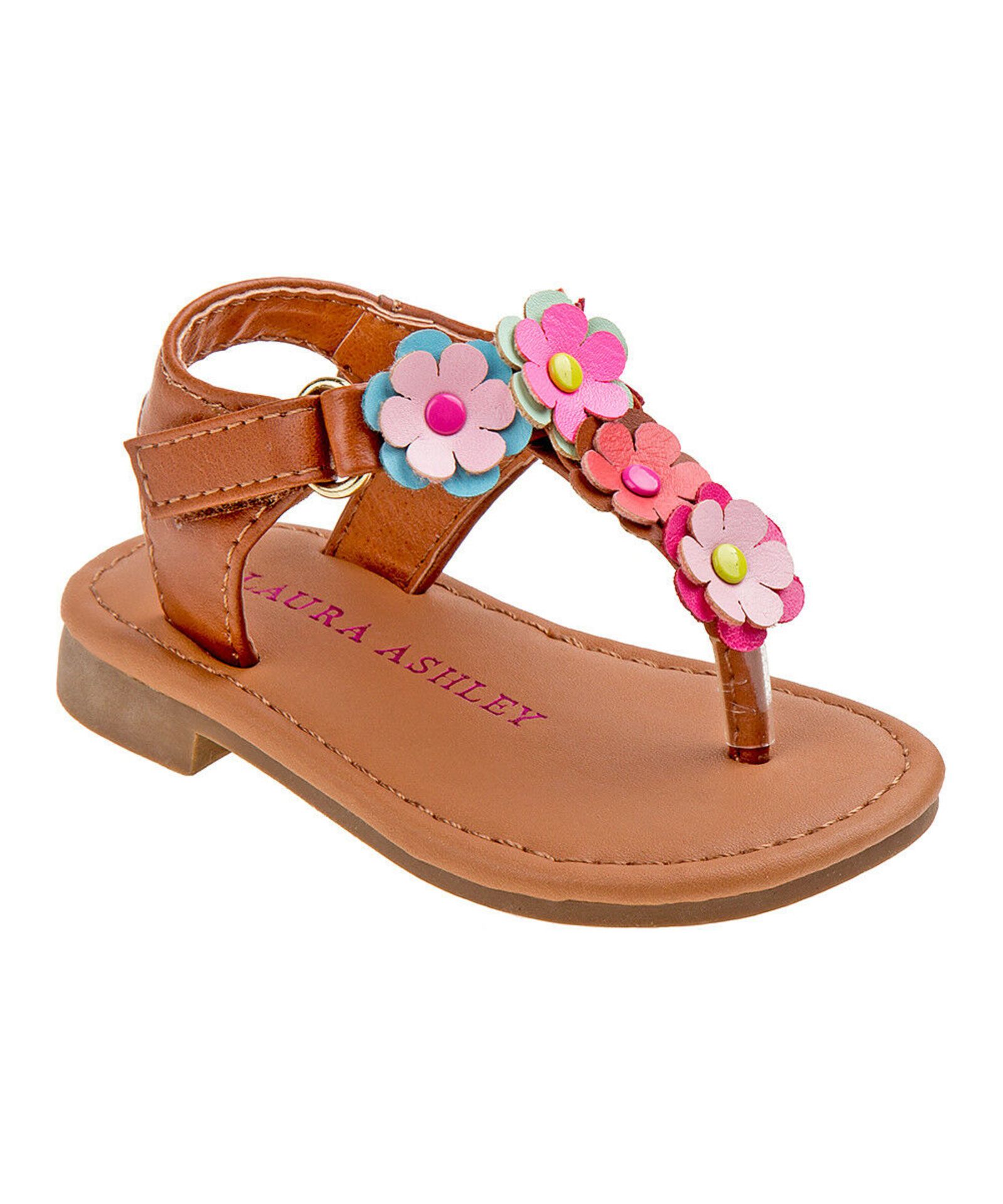 Laura Ashley® Tan Flower Sandal (Uk Size:4/Us Size:5) (New With Box) [Ref: 54874004]