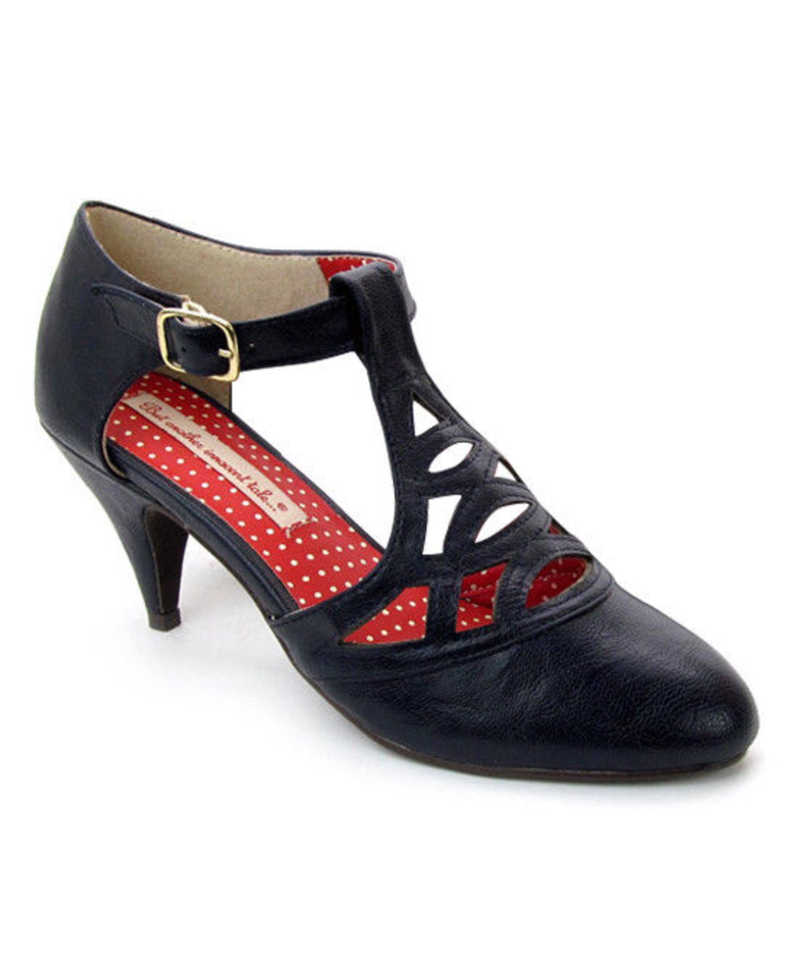 B.A.I.T. Navy Heiress T-Strap Pump (Uk Size:4/Us Size:6) (New With Box) [Ref: 34632622-E-004]