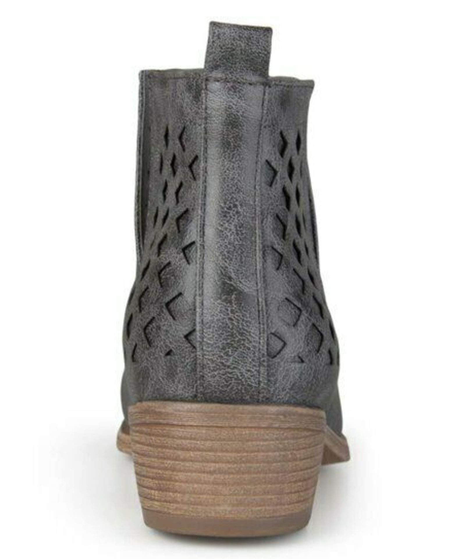 Brinley Co. Gray Cutout Karma Bootie (Uk Size:4/Us Size:6) (New With Box) [Ref: 40488588-B-003] - Image 2 of 4