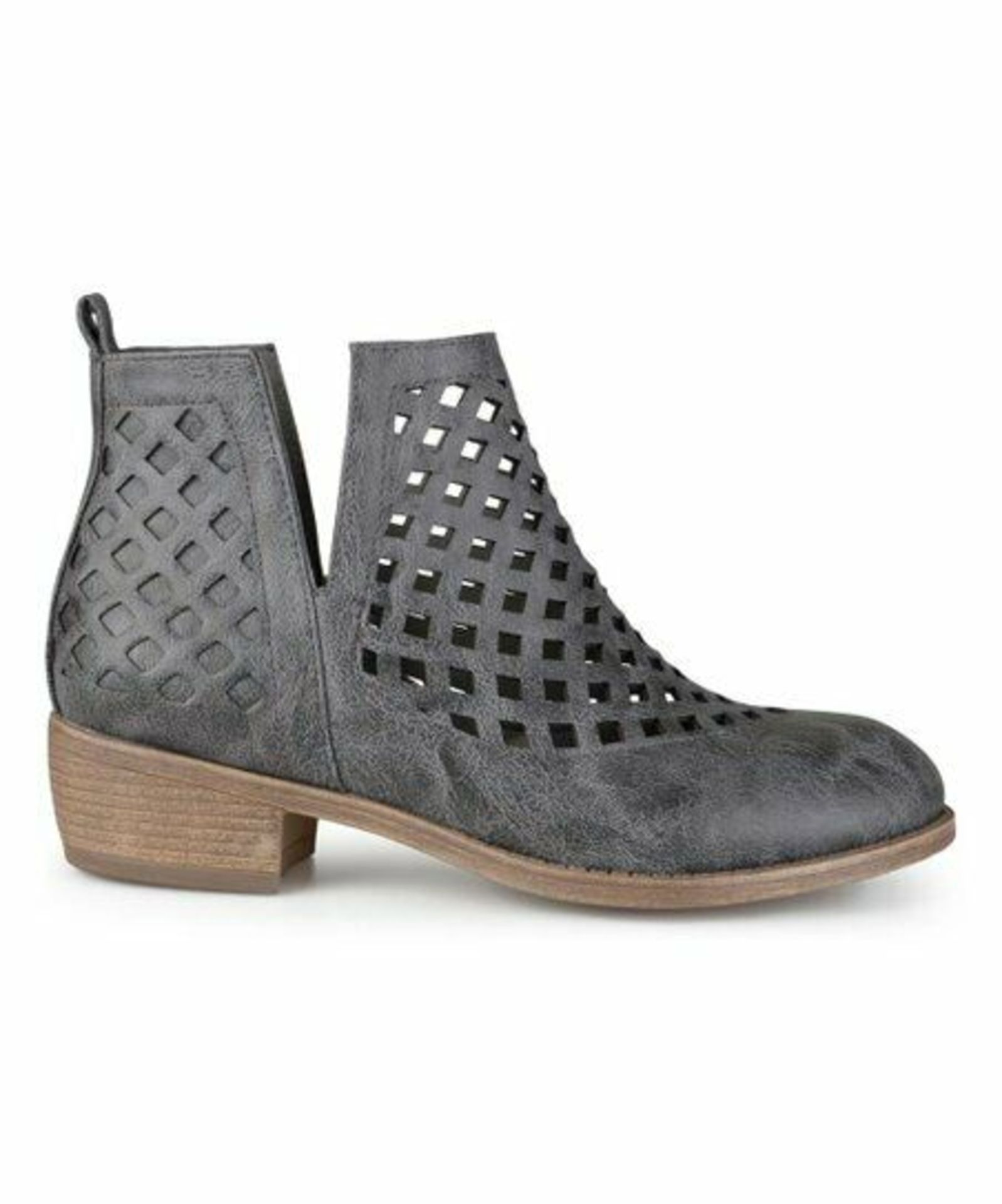 Brinley Co. Gray Cutout Karma Bootie (Uk Size:4/Us Size:6) (New With Box) [Ref: 40488588-B-003] - Image 4 of 4