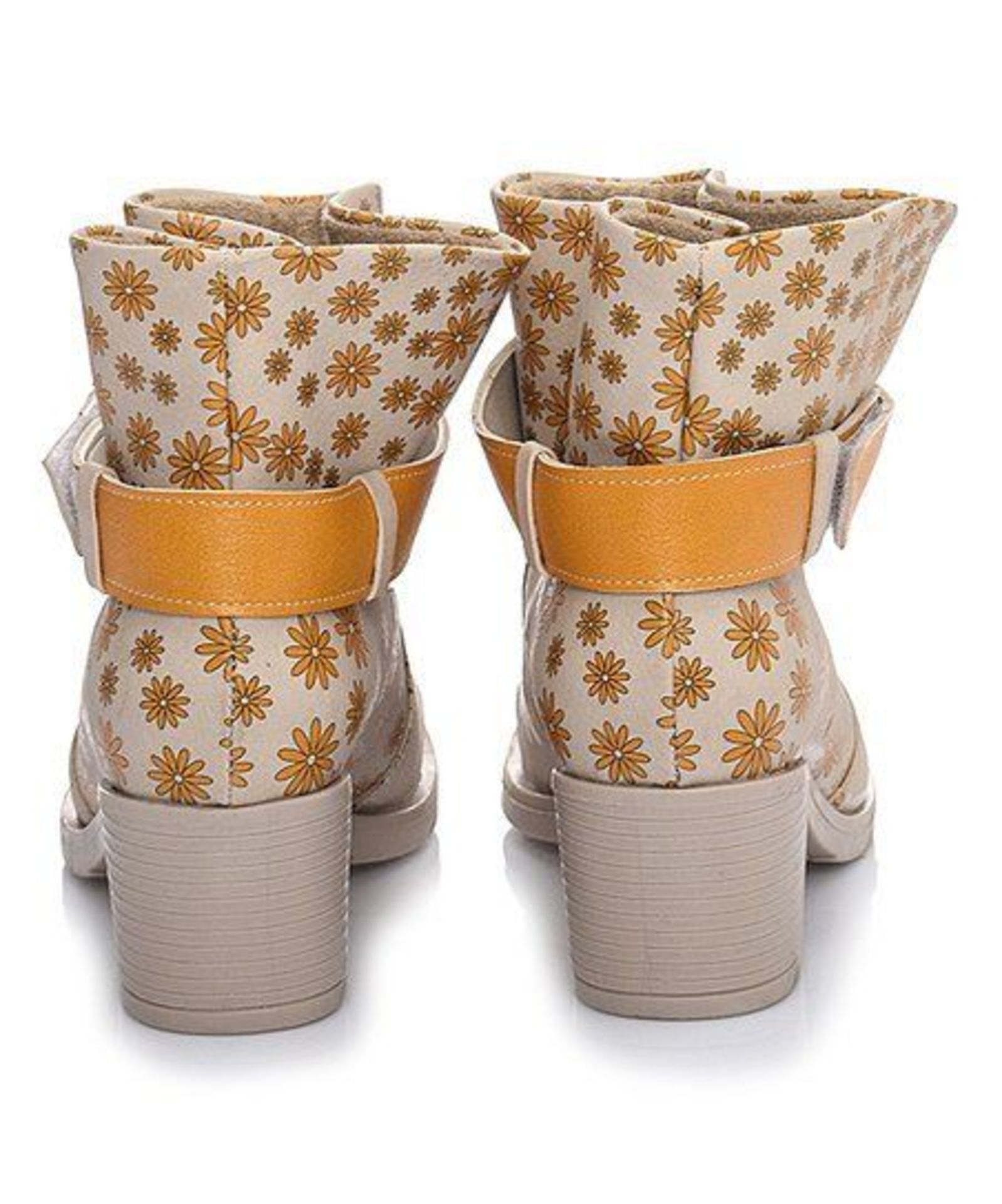 Calory Yellow & Beige Daisy Bootie (Uk Size:7/Euro Size:40) (New With Box) [Ref: 50727710-F-003] - Image 5 of 5